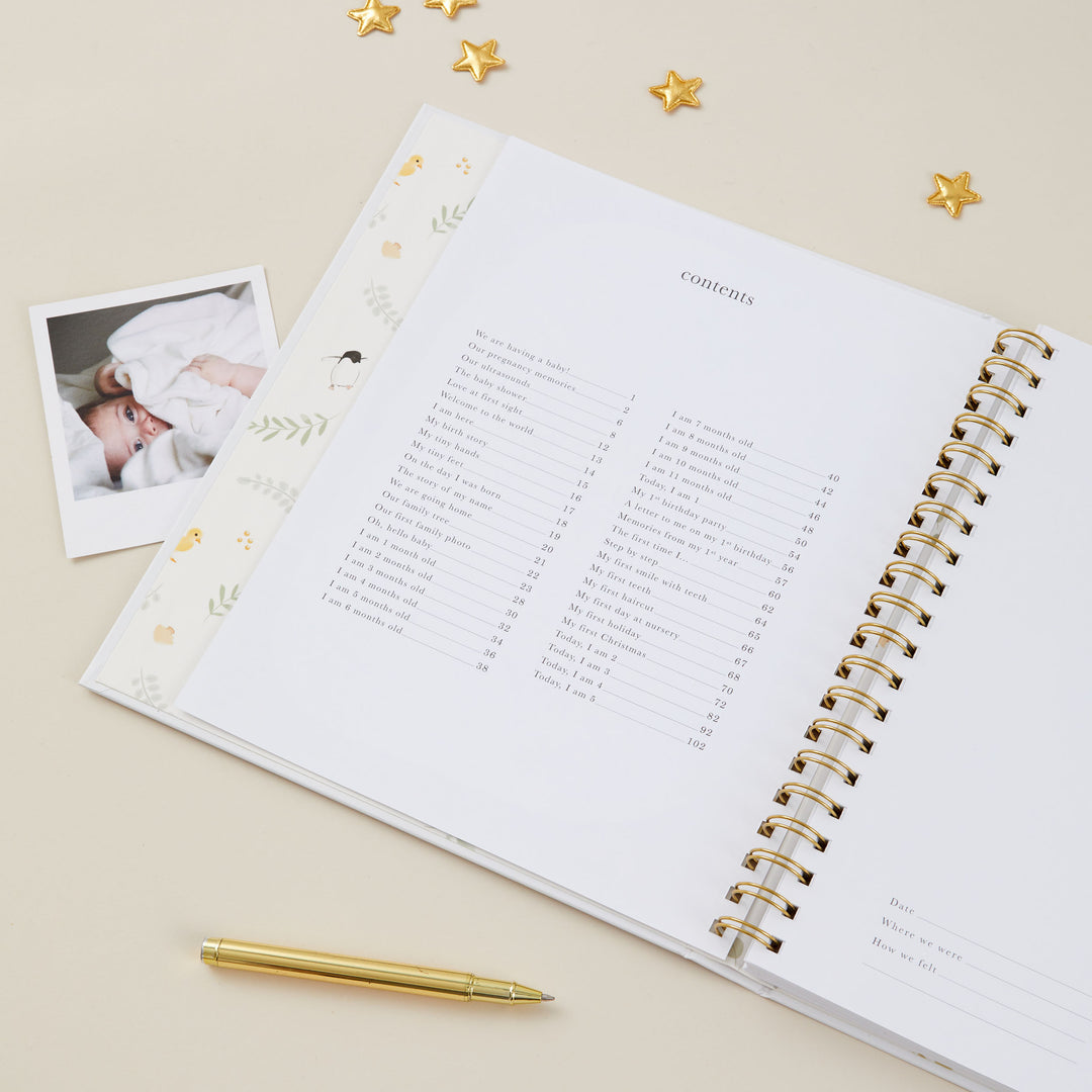 My Baby Book - Baby Memory Book - Animals