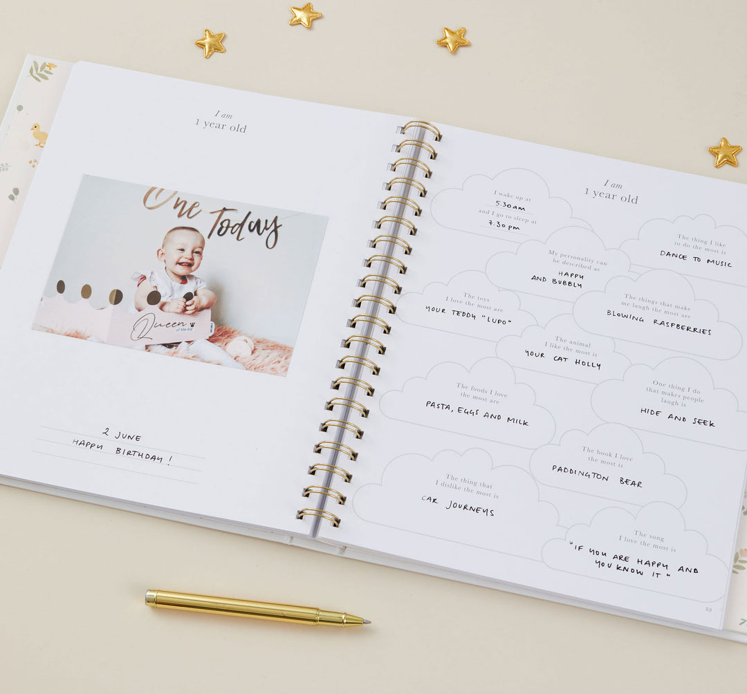 My Baby Book - Baby Memory Book - Animals