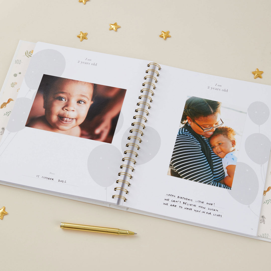 My Baby Book - Baby Memory Book - Animals
