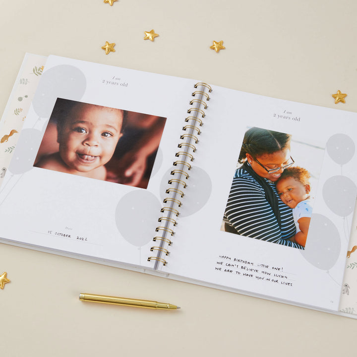 My Baby Book - Baby Memory Book - Animals