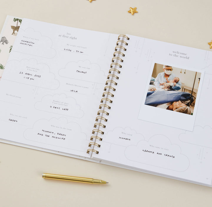 My Baby Book - Baby Memory Book - Jungle