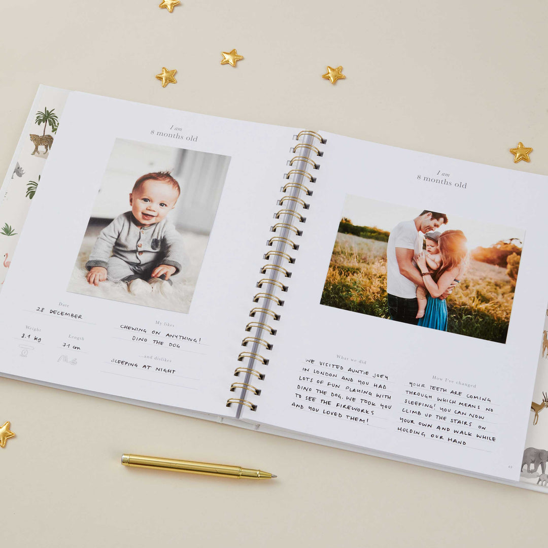 My Baby Book - Baby Memory Book - Jungle