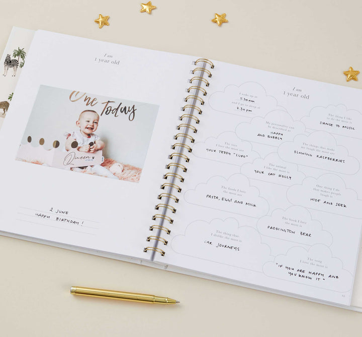 My Baby Book - Baby Memory Book - Jungle