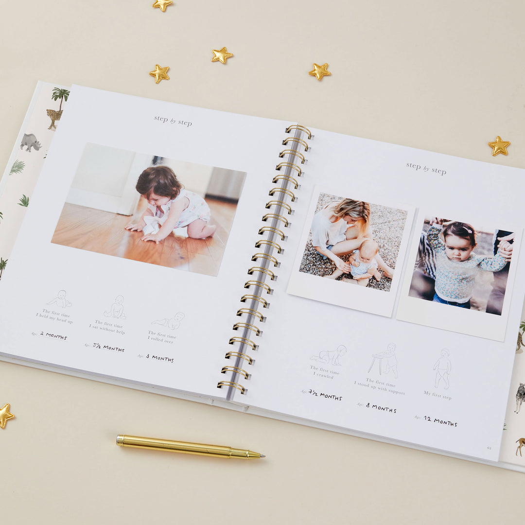 My Baby Book - Baby Memory Book - Jungle