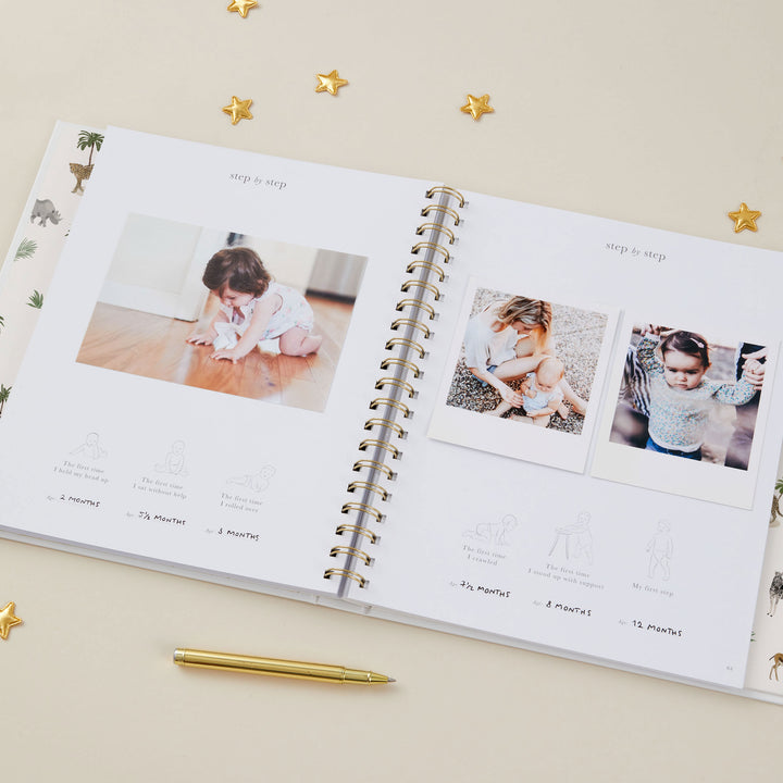My Baby Book - Baby Memory Book - Jungle