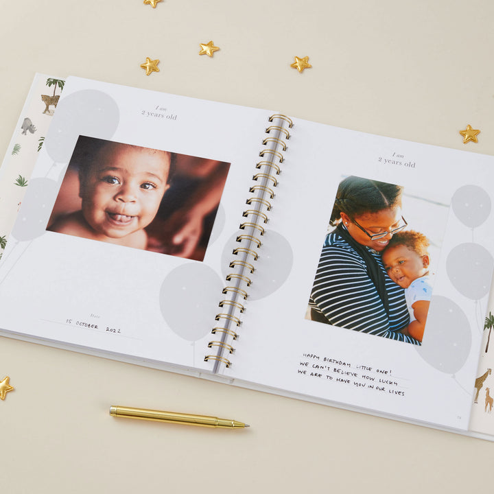 My Baby Book - Baby Memory Book - Jungle