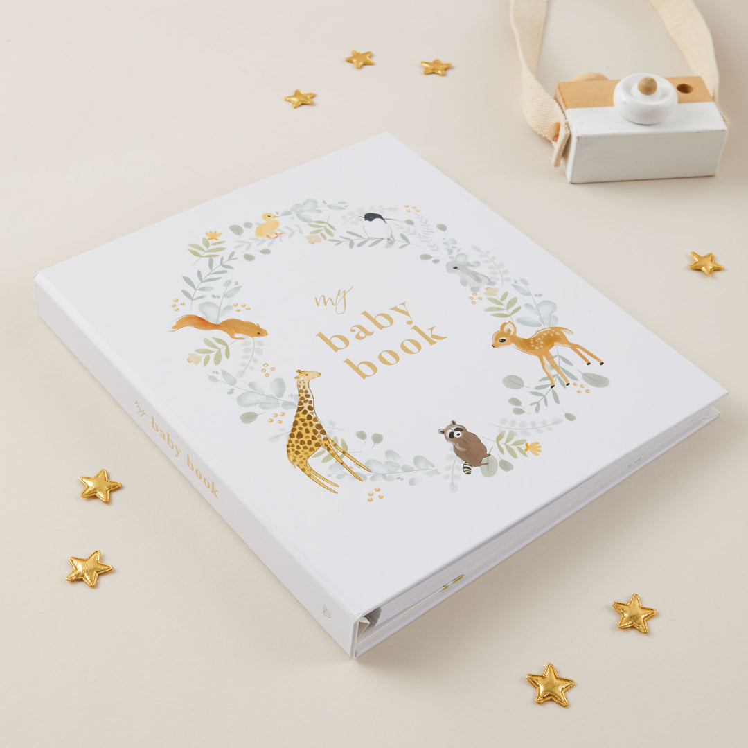 My Baby Book - Baby Memory Book - Animals