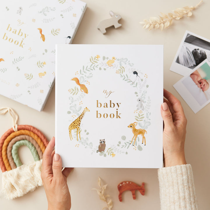 My Baby Book - Baby Memory Book - Animals