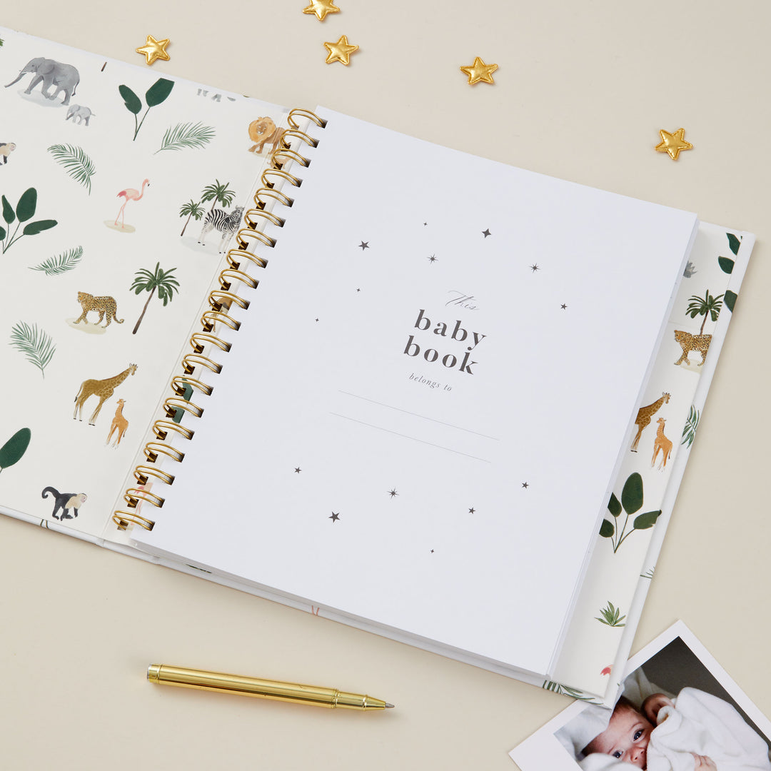 My Baby Book - Baby Memory Book - Jungle