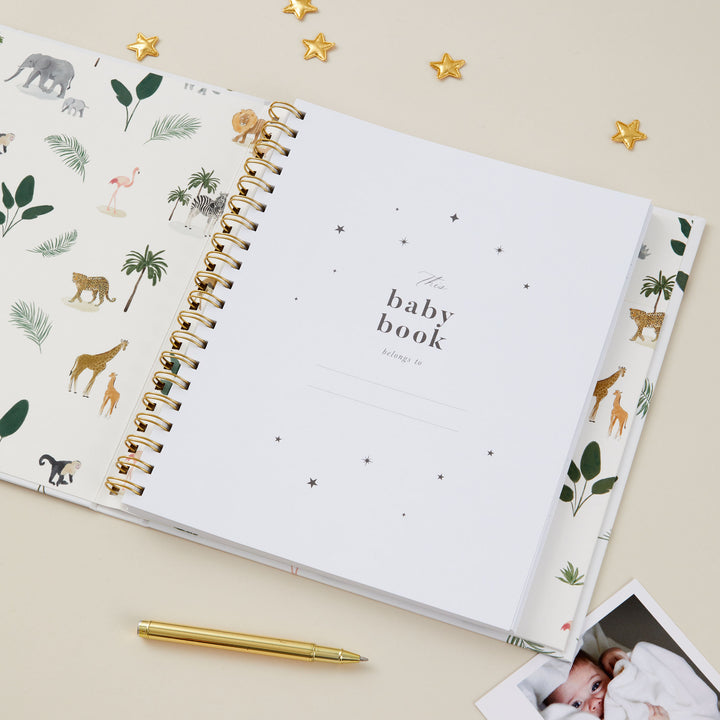 My Baby Book - Baby Memory Book - Jungle