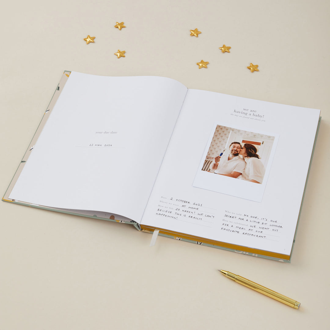 Pregnancy diary baby shower gift