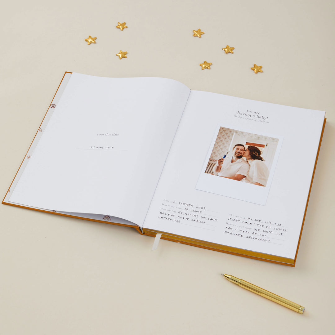 My Pregnancy Journal - Rainbow with Gilded Edges