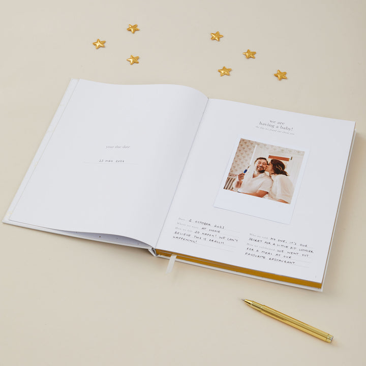 My Pregnancy Journal - White with Gilded Edges