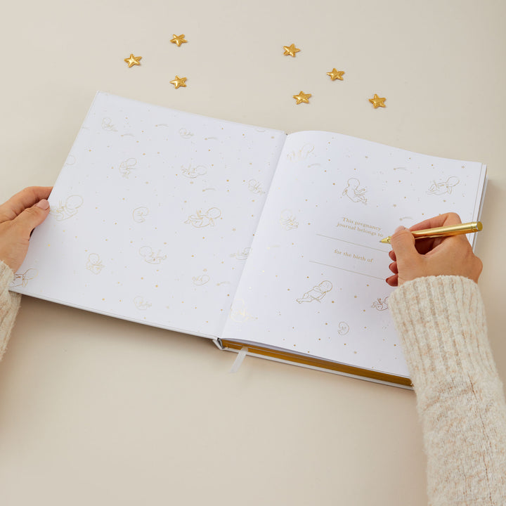 My Pregnancy Journal - White with Gilded Edges