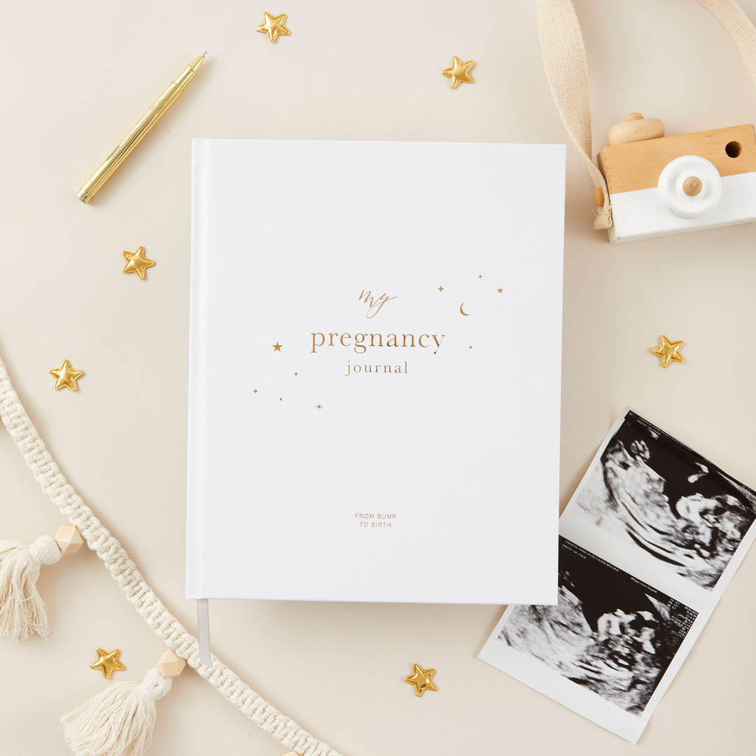 My Pregnancy Journal - White with Gilded Edges