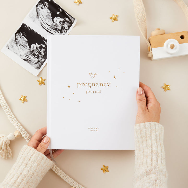 My Pregnancy Journal - White with Gilded Edges