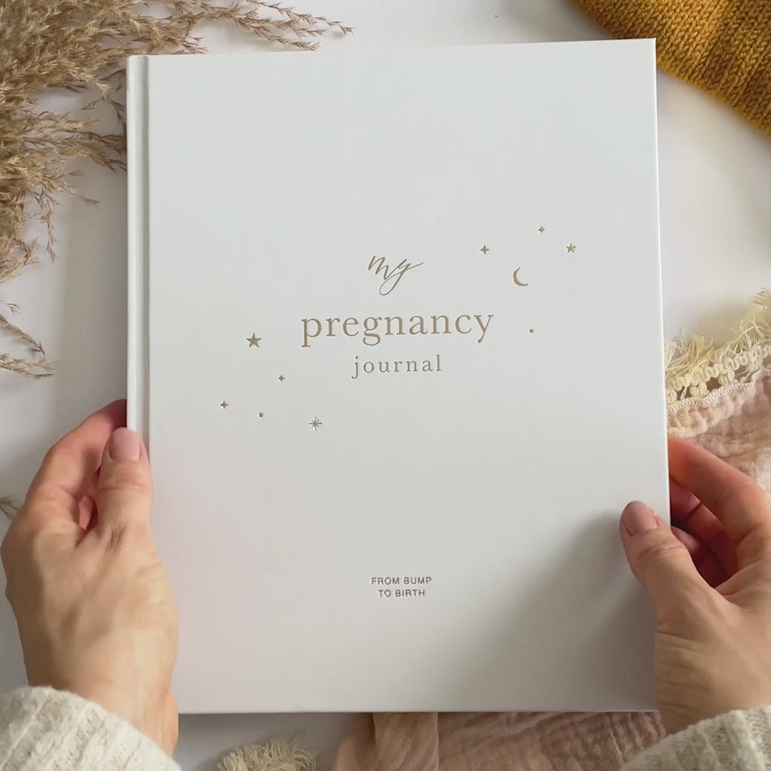 My Pregnancy Journal - White with Gilded Edges