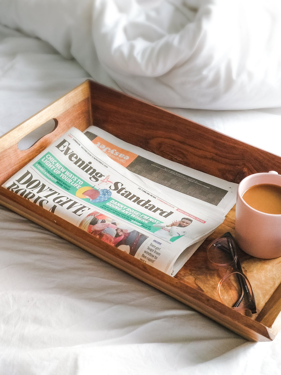 Evening standard Blush and Gold feature
