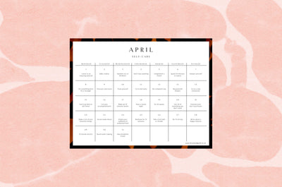 April 2019 self-care calendar