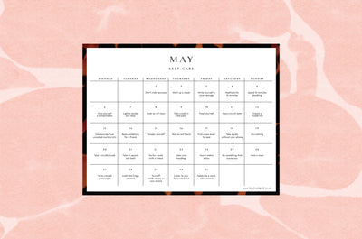 May 2019 self-care calendar
