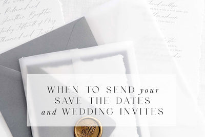 When to send your save the dates and wedding invites