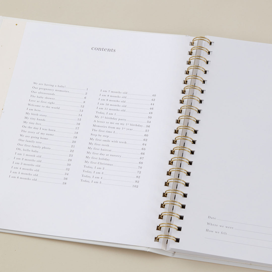 My Baby Book - Baby Memory Book - Safari