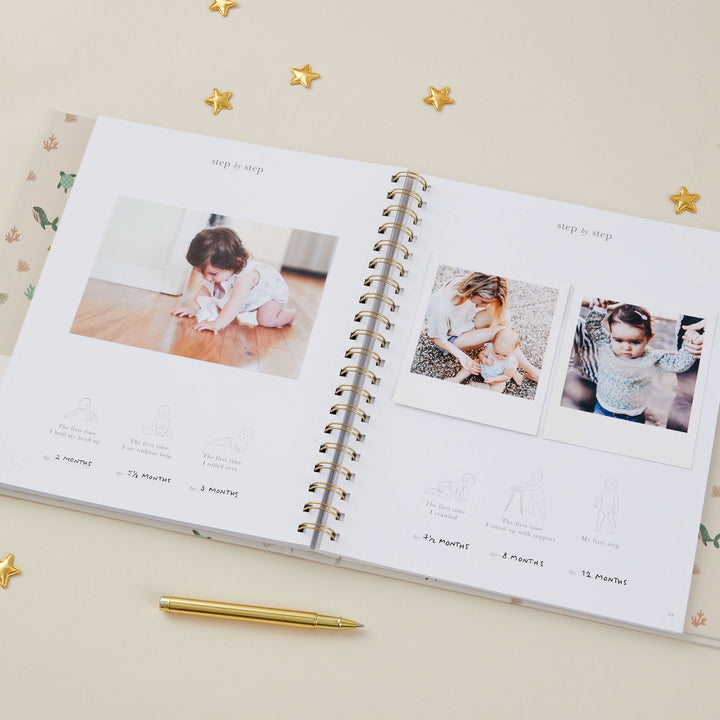 My Baby Book - Baby Memory Book - Sea Friends