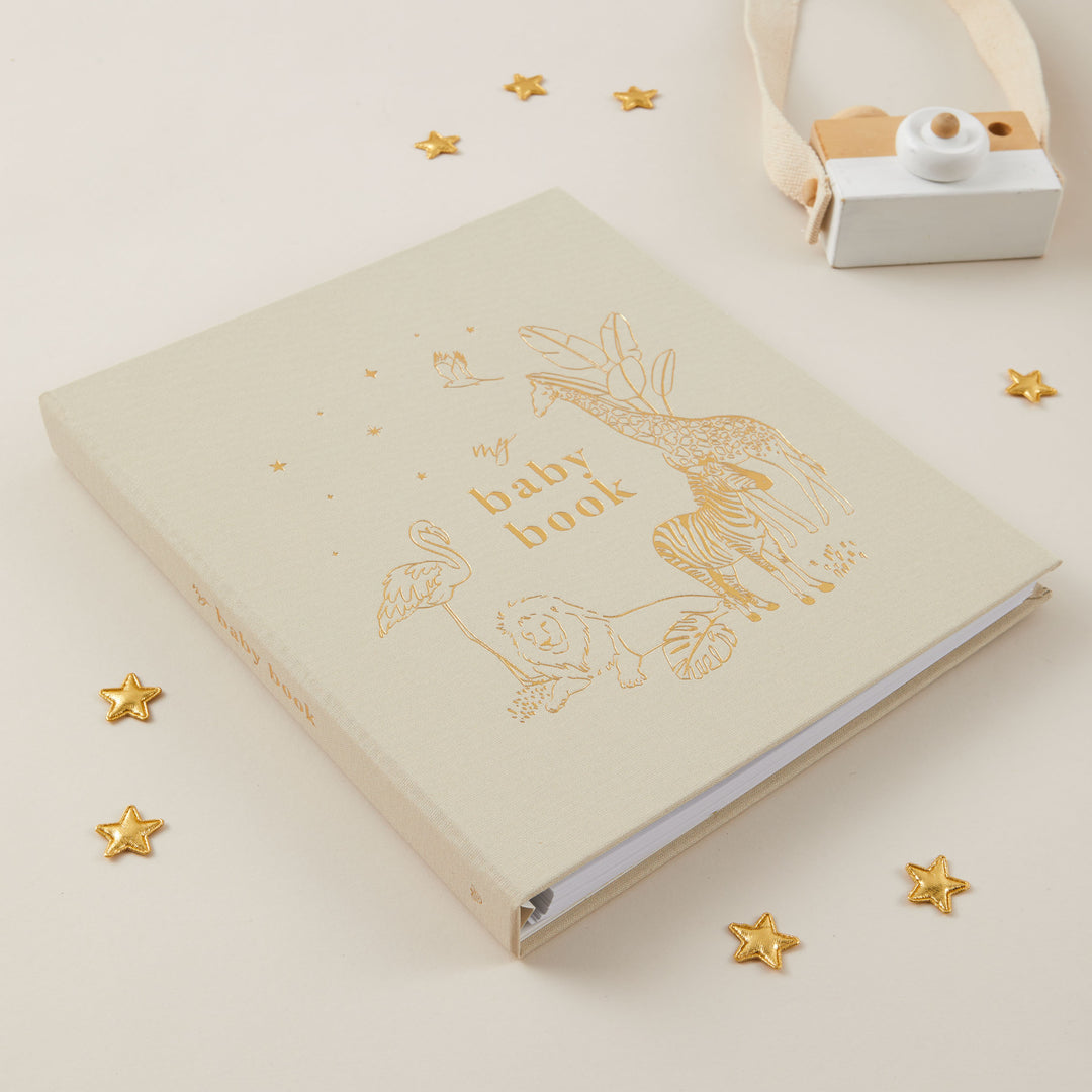 My Baby Book - Baby Memory Book - Safari