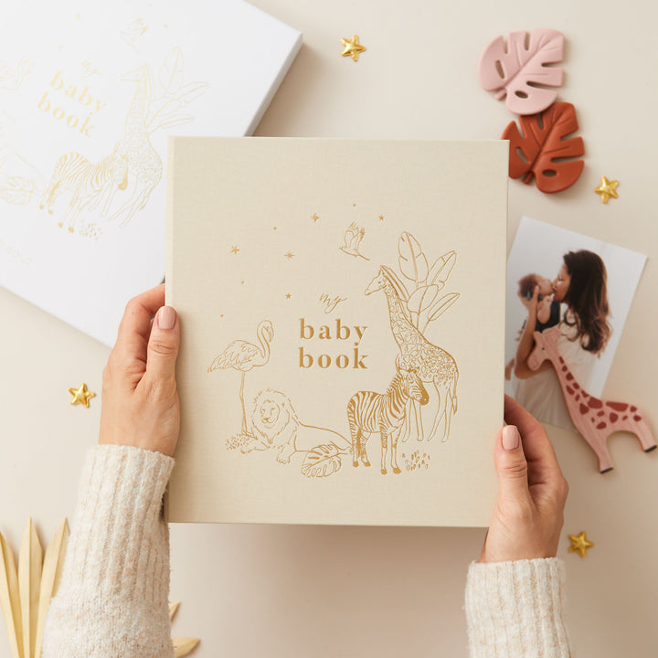 My Baby Book - Baby Memory Book - Safari