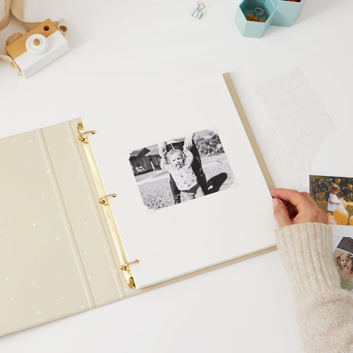 Blank photo album designed for children aged 4-12 years
