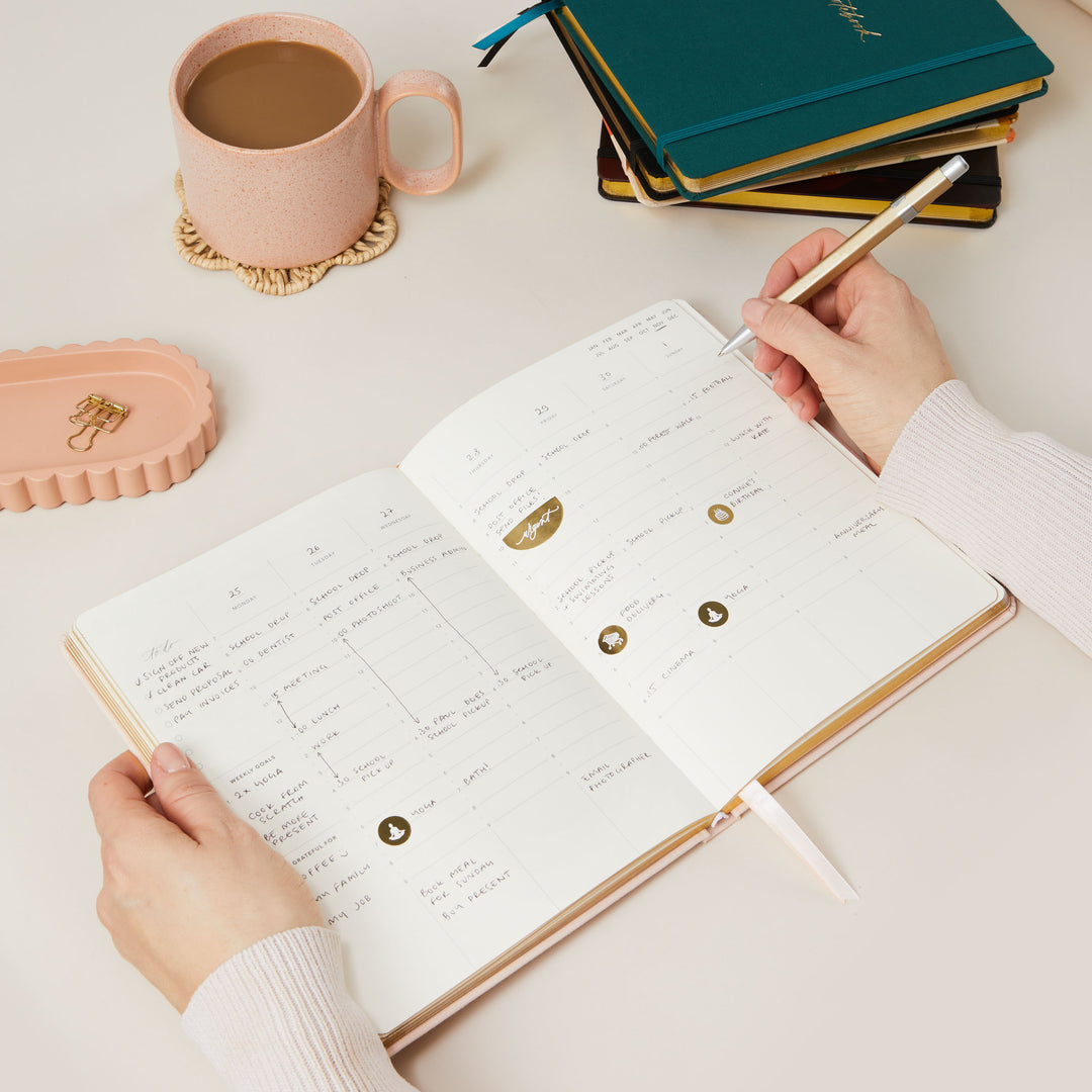 Planner equal space for each day of the week
