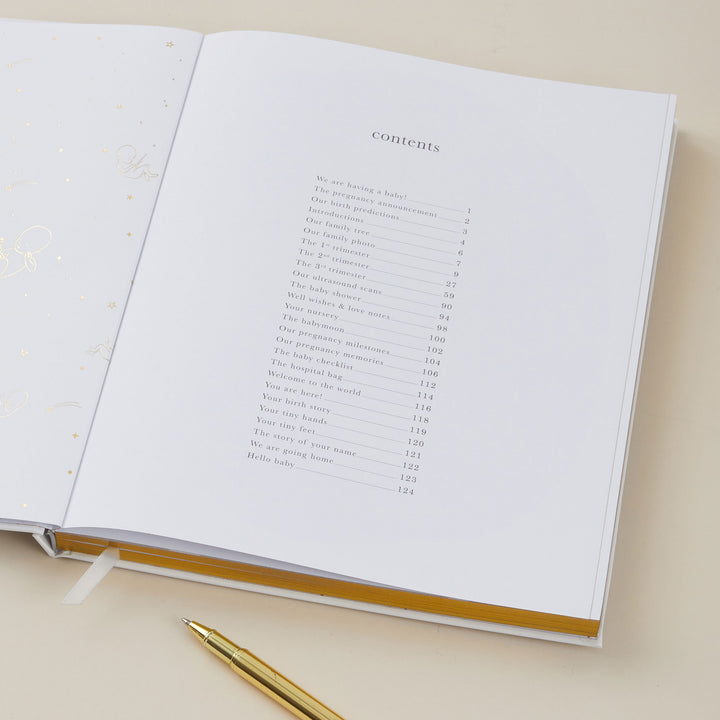 My Pregnancy Journal - Safari with Gilded Edges