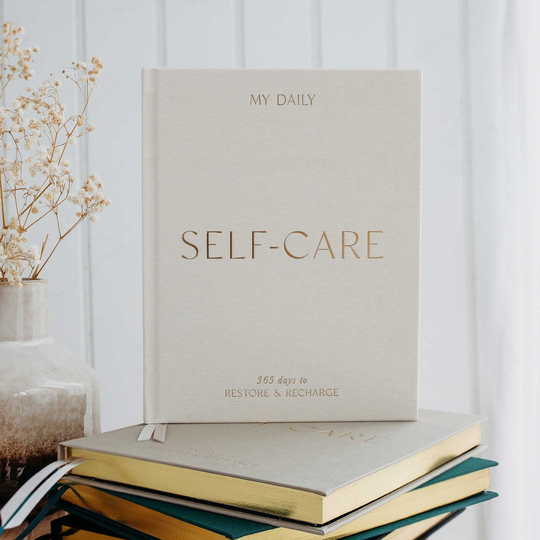My Daily Self-Care Journal -  Wellness Journal (Almond)