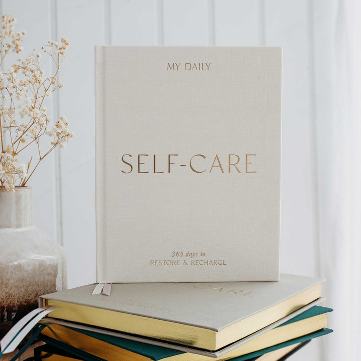 My Daily Self-Care Journal -  Wellness Journal (Almond)