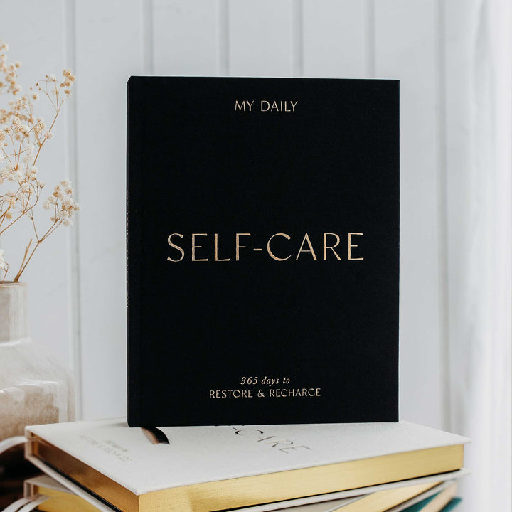My Daily Self-Care Journal -  Wellness Journal (Black)