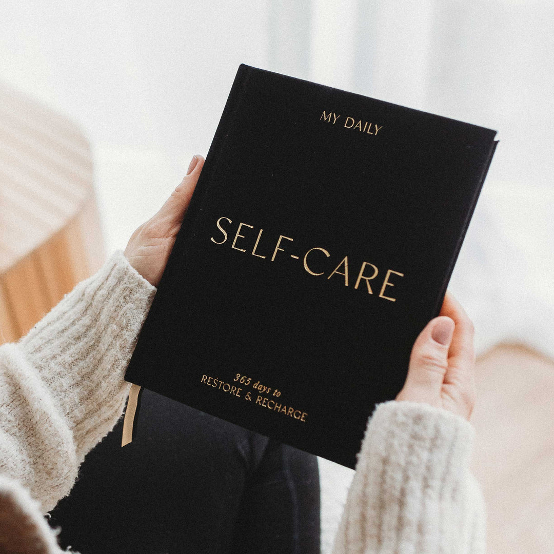 My Daily Self-Care Journal -  Wellness Journal (Black)