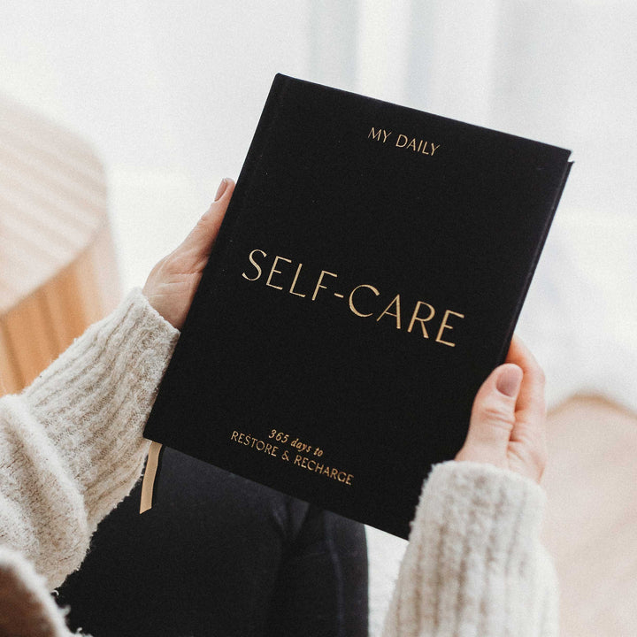 My Daily Self-Care Journal -  Wellness Journal (Black)
