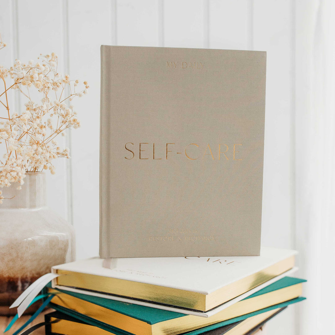 My Daily Self-Care Journal -  Wellness Journal (Pebble)