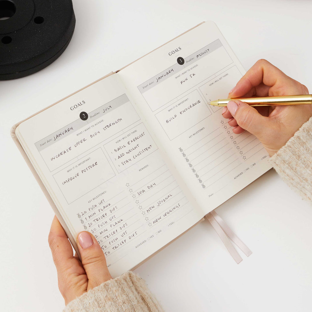 Workout Journal Fitness Planner For Men & Women