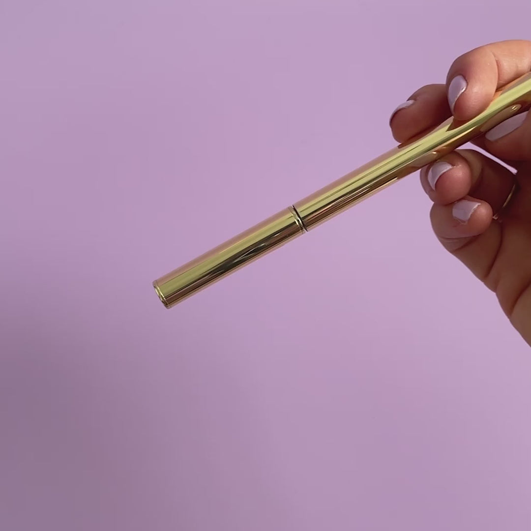 Roller Ball Gold Pen - Black Ink