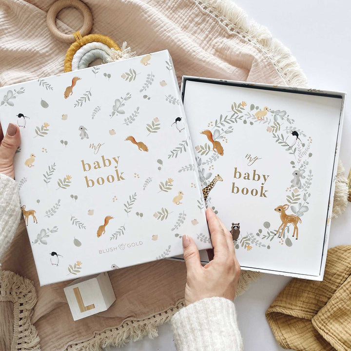 My Baby Book - Baby Memory Book - Animals