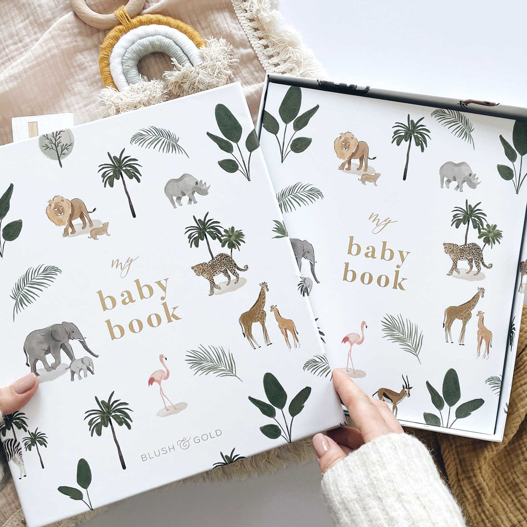 My Baby Book - Baby Memory Book - Jungle