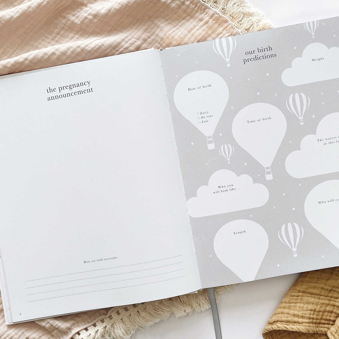 Luxury floral pregnancy keepsake book