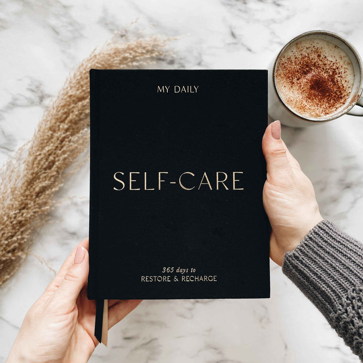 My Daily Self-Care Journal -  Wellness Journal (Black)