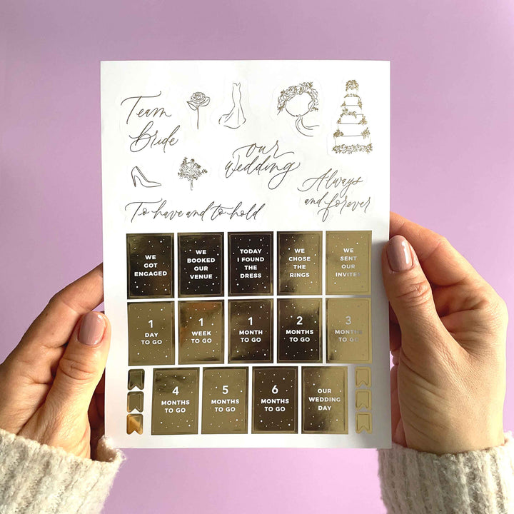 Wedding Sticker Pack (3 sheets)
